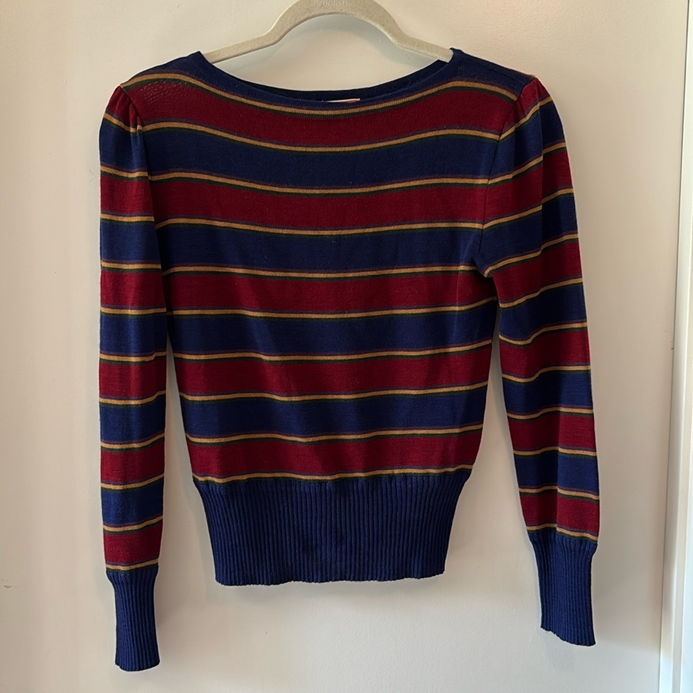 Vintage 70s Casual Corner Striped Sweater